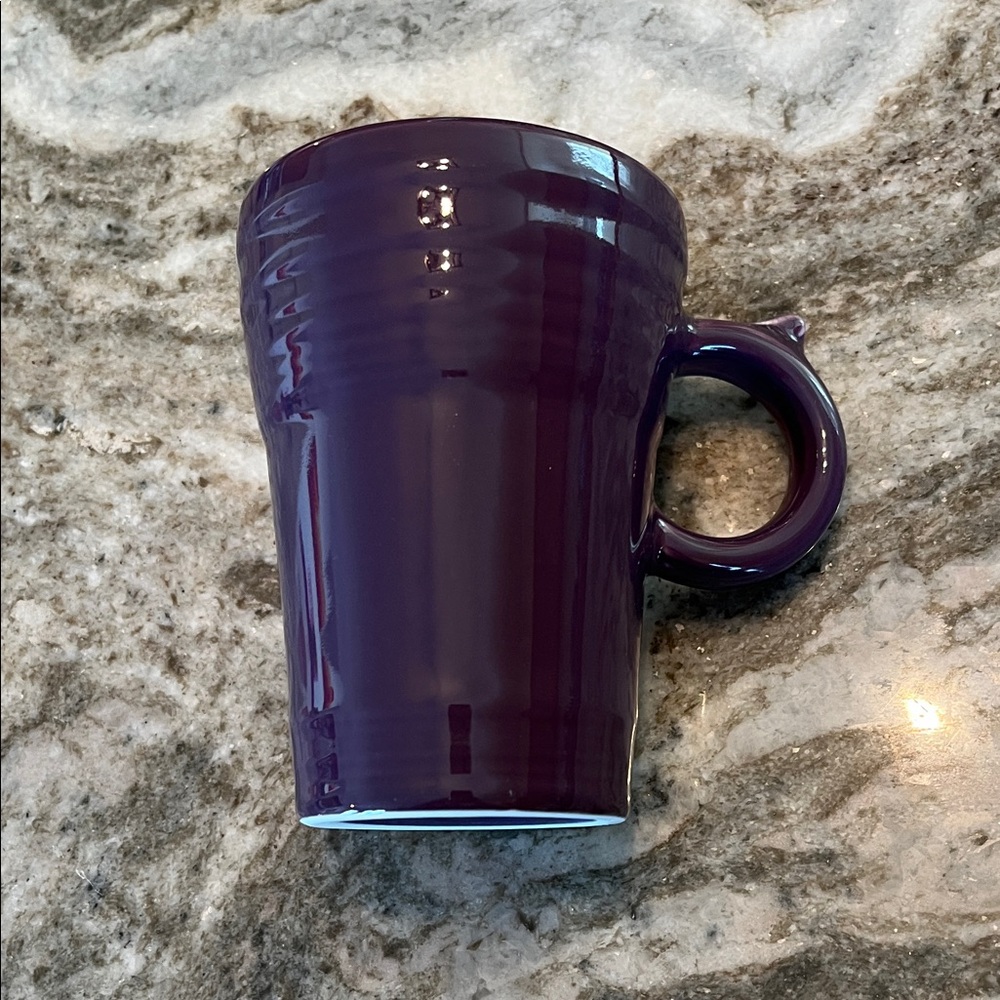 Mulberry fiesta latte mug - ring handle